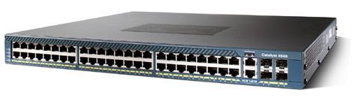 Cisco Catalyst 4948 Switch High-Performance, Rack-Optimized Server Switching Product Overview The Cisco Catalyst 4948 Switch is a wire-speed, low-latency, Layer 2 to 4, 1-rack-unit (1RU),
