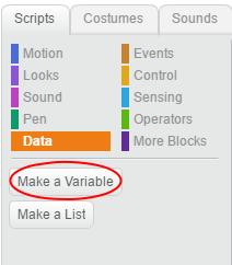 Type in the name of your variable.