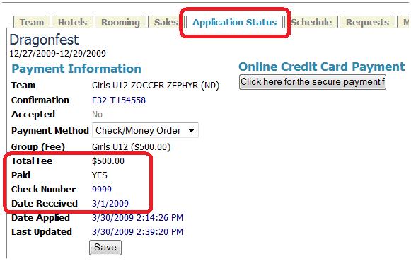 24 The Application Status tab will tell you if