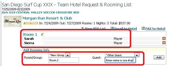 34 17) Continue until all rooms are full. 18) When you are done you can: a. Print the rooming list as a PDF file b.
