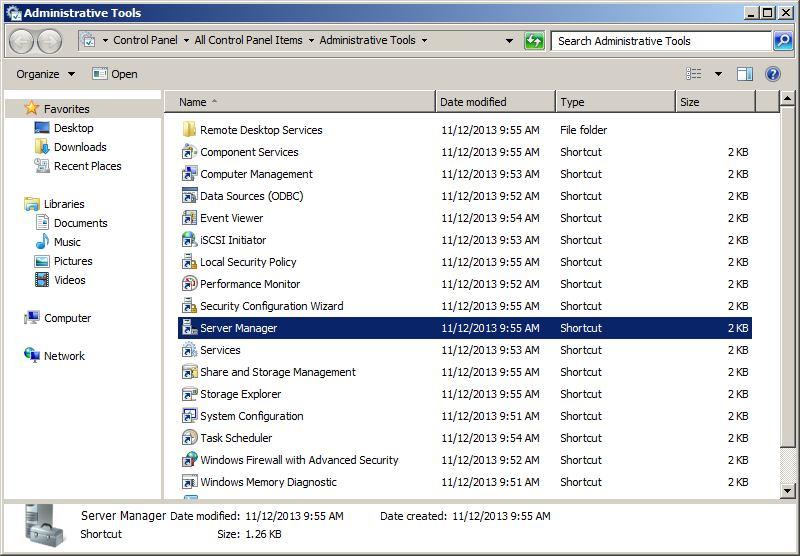 1.2.NET Framework 3.5 Installation 1.2.1.NET Framework 3.5 Installation on Windows Server 2008.