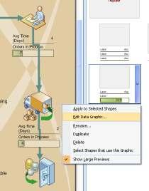 The Edit Data Graphic Dialog Box To edit an existing Data Graphic Format Box in the Data Graphic Task Pane ~ 1) In the Data Graphic Task Pane, identify the Data Graphic Format Box that you want to