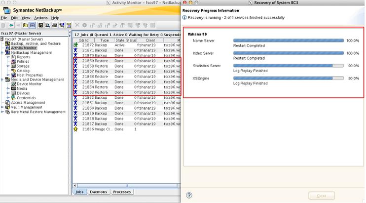 Performing backups and restores of SAP HANA Using the SAP HANA studio for