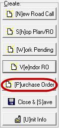Create Purchase Order Click on Purchase Order to create a purchase order. Complete the Shop ID and Vendor ID fields.