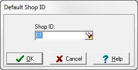 Starting the Module To open the module, go to Start > All Programs > TMW Systems, Inc > AMS and click on. The Shop ID prompt is displayed.