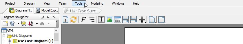 To have more editing space, we recommend you to collapse the toolbar temporarily by double clicking on the Tools tab.