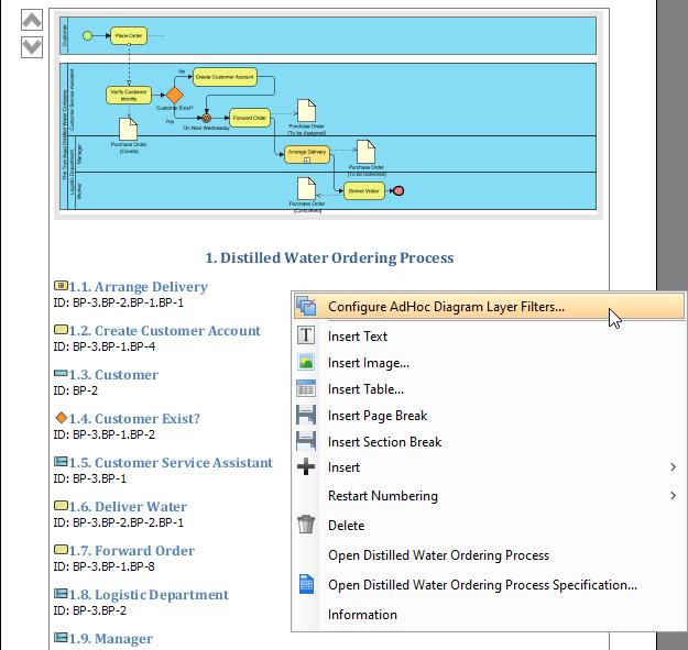 diagram, it is still processing a diagram. 2. The diagrams being processed are listed in the Configure AdHoc Diagram Layer Filters window.