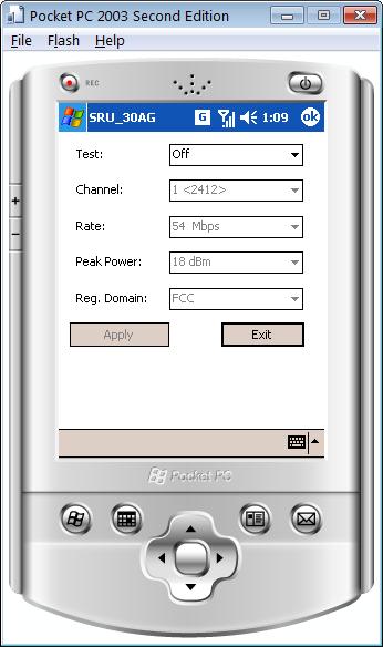 menus to configure the channel and rate (if applicable) of the selected test, and then tap Apply to run your test configuration. Set Test selection to Off to stop the test and when not in use.
