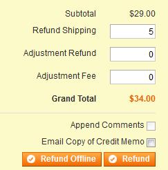 The merchant is able to carry out refunds and partial refunds via the Sales > Orders tab.