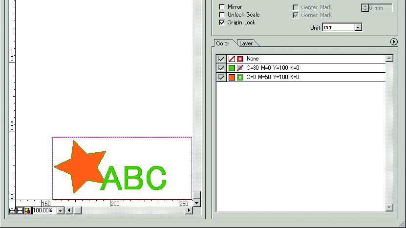 Setting the Output Order/Tool on Each Color/Layer By specifying output order or the tool by color or layer, objects