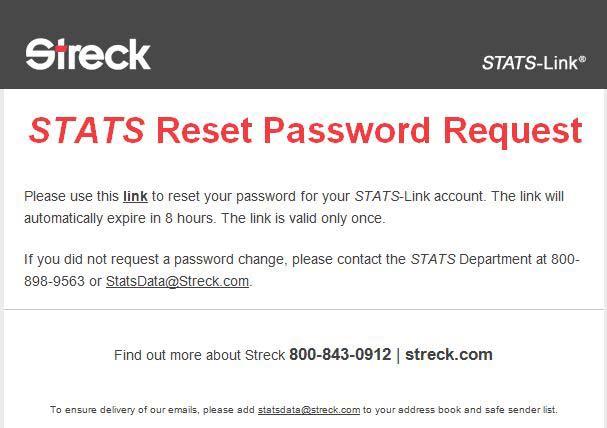 Enter the email address you use for logging in to the website. Figure 39 4. Click the button to Send Reset Email. This will send an email message to the address entered. 5.