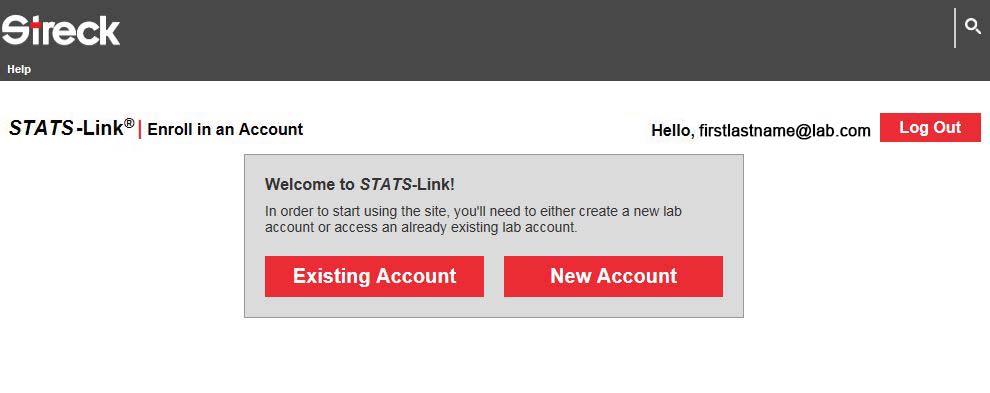 Enroll Into a New Account If you have not used the application before or are not part of an existing laboratory account, you will follow this process to create a new account that the STATS Department
