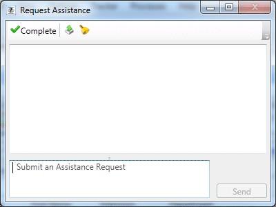 Assistance requests from an agent's perspective In Interaction Client, an agent requests assistance as follows: 1.