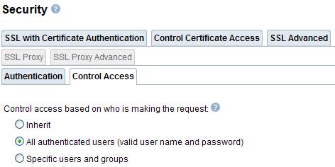 To do this, change the "who" section to require authentication: a valid user name and password.