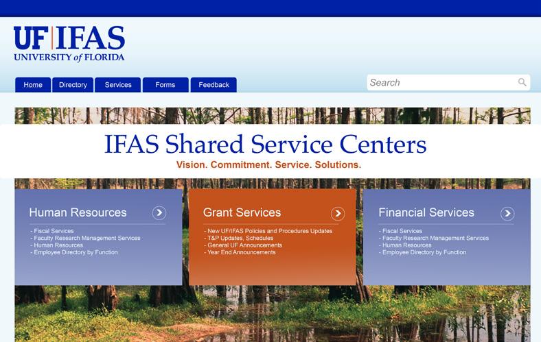 UF/IFAS BRANDING Look and Feel RECs are are strongly encouraged to adhere to the look and feel of one of three web templates here: UF/IFAS Light Blue, http://tinyurl.com/ufifaslightblue.