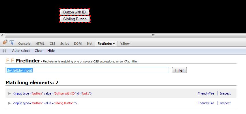 Chapter 2 1. Open the Selenium IDE. 2. Open Firebug and click on the Firefinder tab. 3.
