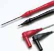 stainless steel tips TL40 Retractable Tip Test Lead Set One pair (red, black) of test leads with sharp needle point tips adjustable to desired length from 0 to 76 mm Extra hard probe tips to provide