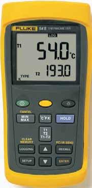 50 Series II Thermometers Laboratory accuracy. Wherever you go. The Fluke 50 Series II contact thermometers offer fast response and laboratory accuracy (0.05% + 0.3 C) in a rugged handheld test tool.