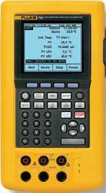These calibrators: Calibrate temperature, pressure, voltage, current, resistance, and frequency Simultaneously measure and source Automatically capture calibration results Document procedures and