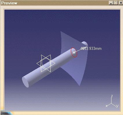 The parts in clash are automatically loaded in CATIA V5. In our example, only the Hull.