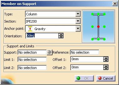 Creating Members on Supports Page 61 This task shows how to route straight and curved members along an existing support.