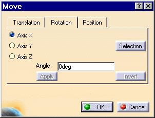 Page 91 Rotating Components This task will show you the two ways of rotating a component: by entering the rotation angle and specifying the rotation axis by selecting a geometric element as the