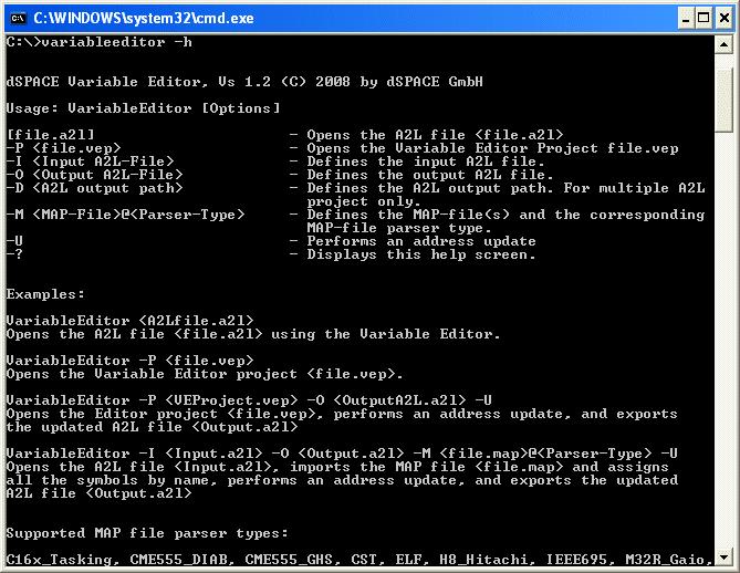 CalDesk New Features of the Variable Editor Command line interface The Variable Editor now provides a command line interface that lets you access several Variable Editor's functions without using the