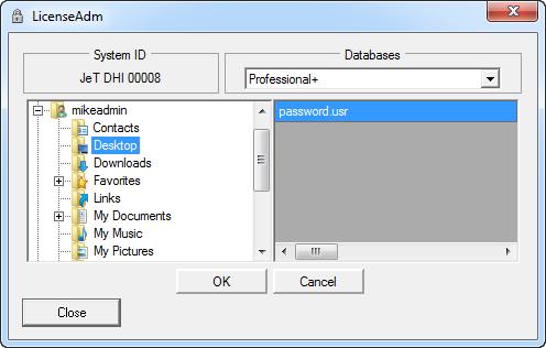 Click Add Licenses from file Browse to location of