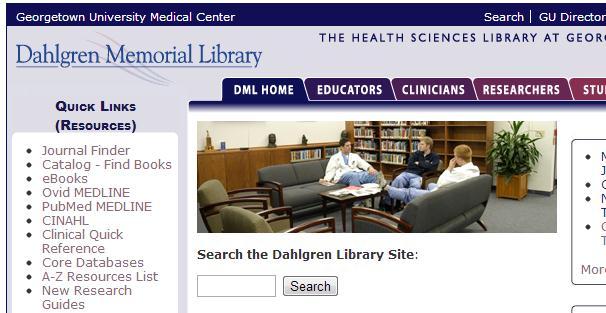 Using DML Databases and Link Resolver If there is a subject area you wish to research, use one of the many DML databases (ex.