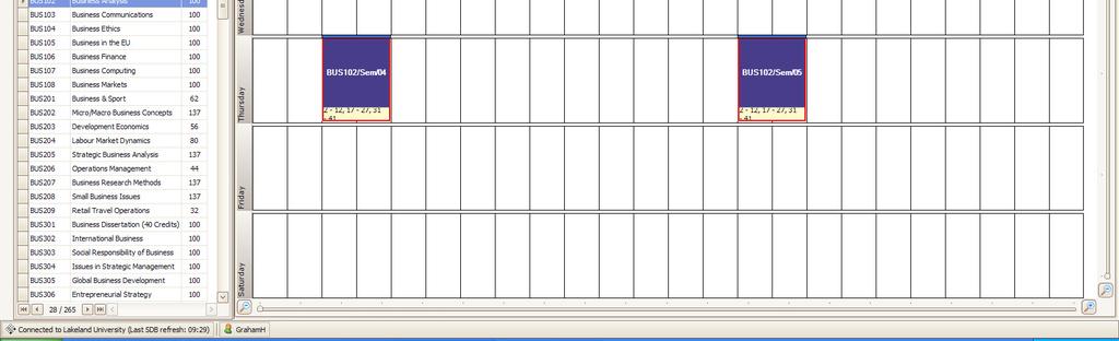 the Activity Spreadsheet is to be repositioned on the left-hand edge of the screen, and