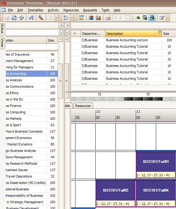 3. Advanced personalisation of the Enterprise Timetabler Interface Note: This section deals with the more complex areas of personalisation; pinning and unpinning panes, enabling floating panes,