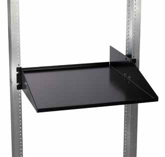 Solid Heavy-Duty Equipment Shelf (RM114-R2) Mount on standard 19 equipment racks with 3 or 6 channels.