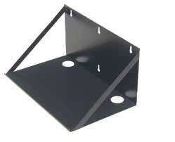 Wallmount Shelves begin here 20" Wallmount Shelf, Black (RM094) Constructed of 16-gauge steel. Two 2.25 (5.7-cm) diameter cutouts enable cable feed through.