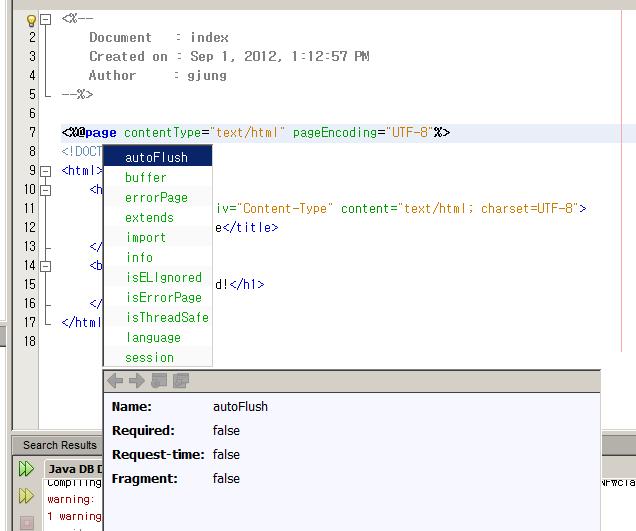 Page directives 47 ContextPath By default the context path for the application is the name of the project.