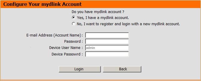 Open your email (open a new browser window if needed) and read the email from mydlink to