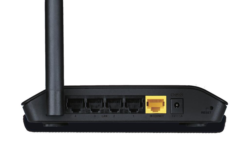Section 1 - Product Overview Hardware Overview Connections 1 2 3 4 1 LAN Ports (1-4) Connect 10/100 Ethernet
