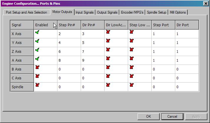 Mach3 settings for VSDEPI Follow the images and configure