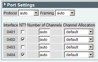 E1T1 Configuration Physical Protocol Set to correct signaling for the link. E1 / T1 selection is defined by the country selected on the Basic Config page. e.g. Selecting UK will mean E1, US T1.