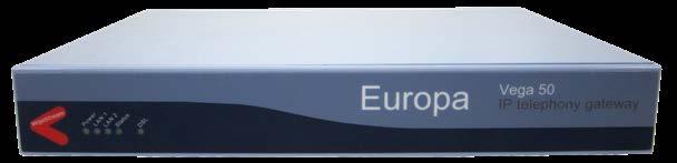 Vega Series: Telecom Appliances Vega 50 Europa name will be dropped H.