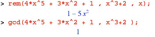 POLYNOMIAL Let f(x)= a n x n REMAINDERS + a n-1 x n-1 + a n-2 x n-2 + + a 1 x g(x)= b m x m + b m-1 x m-1 + b m-2 x m-2 + + b 1 x be two polynomials over F such that m < n (or m = n).
