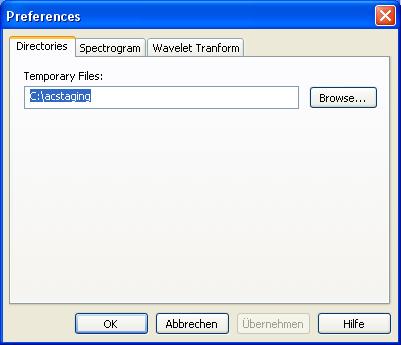 36 Acoustica User Guide The Preferences dialog box The preferences are organized in different pages.