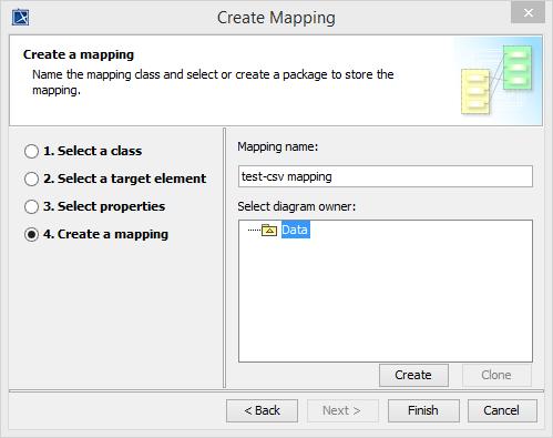 Figure 83 -- Create Mapping wizard - step four: Create a mapping 6.