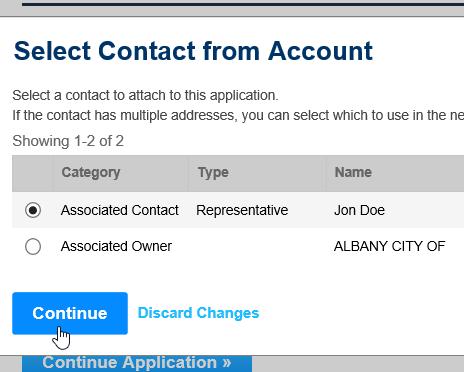 Page 23 c. Select from Account - automatically populating it with the current user or the associated property owner. 2. If applicable, add additional representatives, licensed professionals, architects, etc.