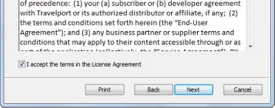 The License User Agreement dialog box is displayed. 4.