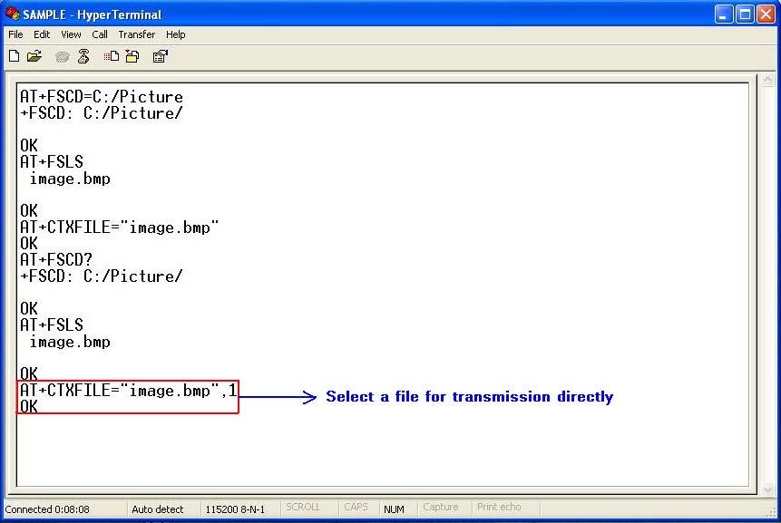 [Figure 17-1] Figure 17-1 Select file for transmission 2.
