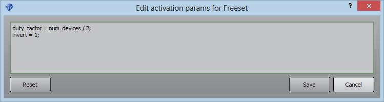 When this option is selected, you can also select the Freeset Application mode: as either Permutate or Scale. Scale is available when only 2 fixtures have been selected.