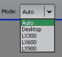If Mode is left as Auto, then the mode is determined from the show file that is loaded. For example, if you load a show saved on a LX600 then Clarity will start up in LX600 emulation mode.