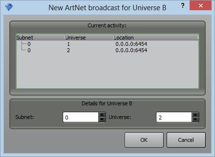Ethernet 1 has highest priority, so if there is anything connected to Ethernet 1, ArtNet gets sent via this port.