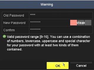 To change the password at this time, click Yes. a. Enter the current admin password in the Old Password field (see the screen above - right).